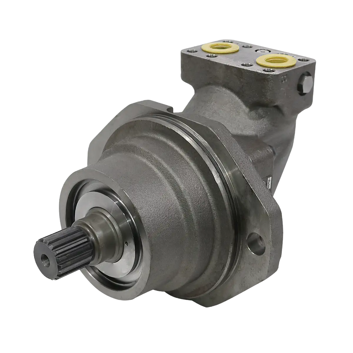 Motor a pistones Serie F12 - 80 cm3 - Eje 18 Estrías