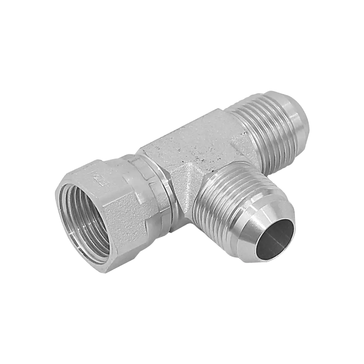 Adapt. tee - hembra jic 7/16" - macho jic 7/16" - macho jic 7/16"