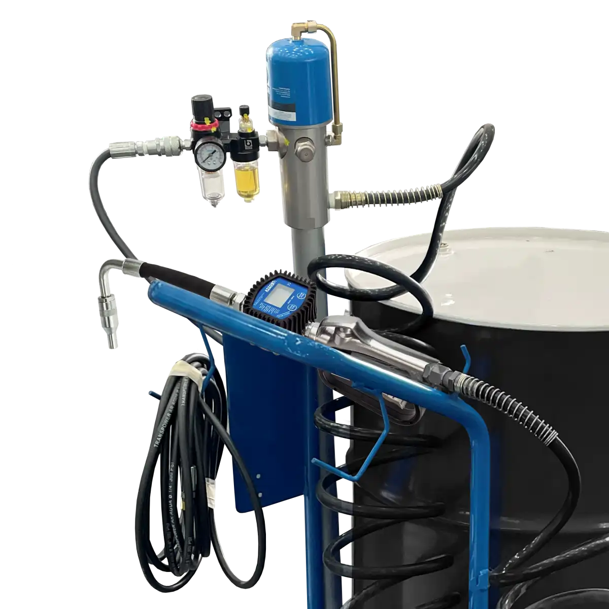 Bozza - Equipo movil para aceite para tambor de 200 lts con medidor - imagen 4