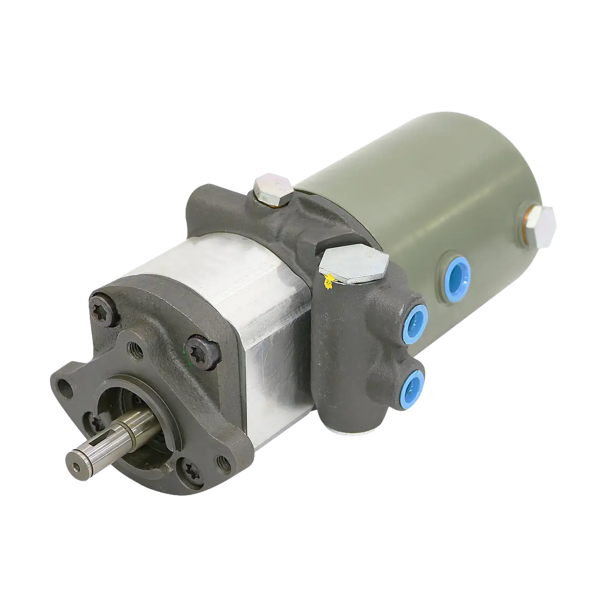 Bomba de engranajes - 08 cm3 - AH - Eje cilíndrico - con tanque y válvula Dbv/Srv - dreno externo