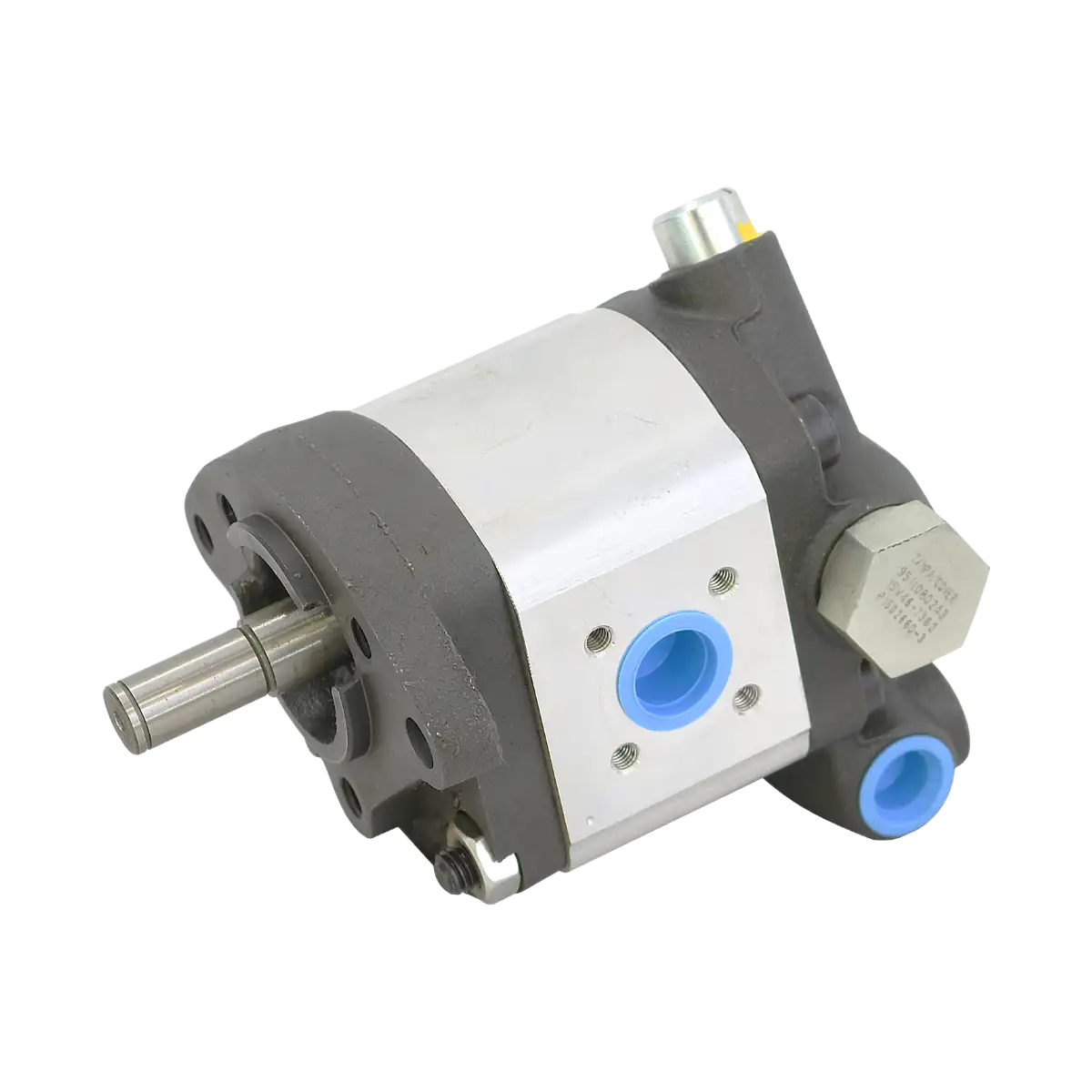 Bomba de engranajes - 14 cm3 - AH - Eje cilíndrico 15mm - con válvula Dbv/Srv dreno interno