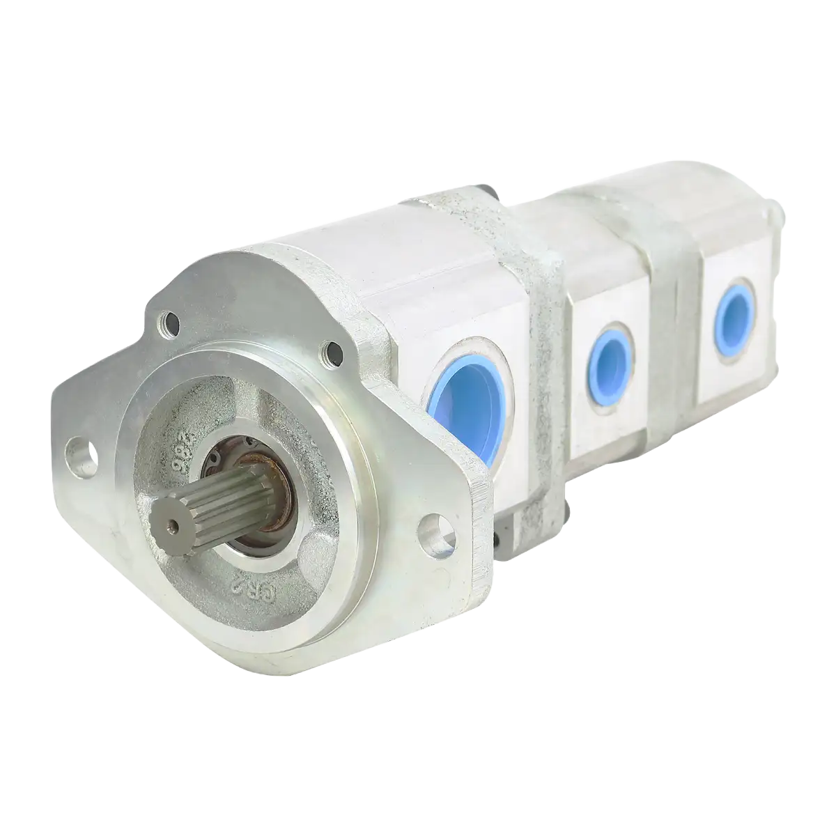 Bomba triple de engranajes - 25/08/08 cm3 - AH - Eje 13 estrías