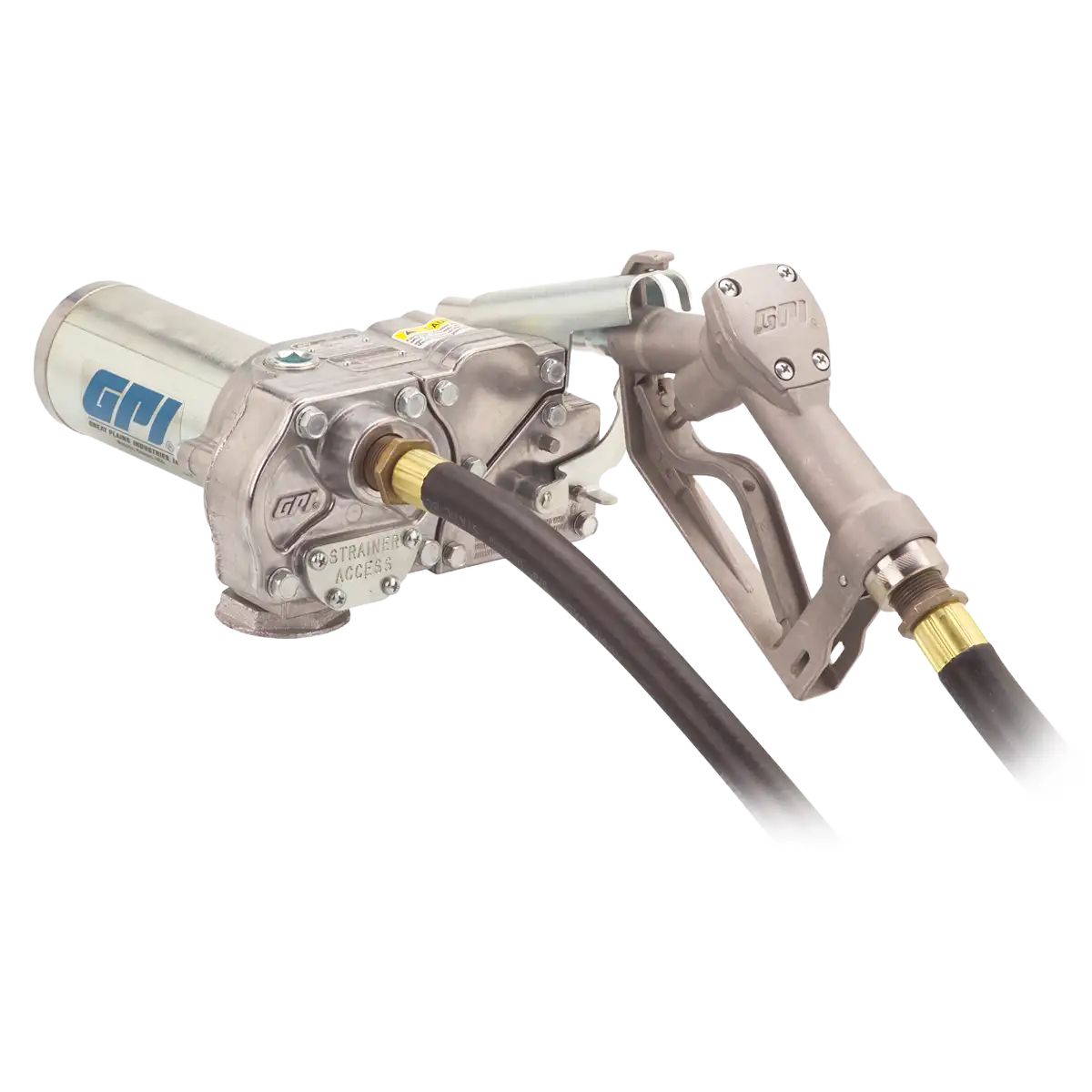 GPI - Bomba de combustible de 24V - 57lts/min con manguera y pistola manual