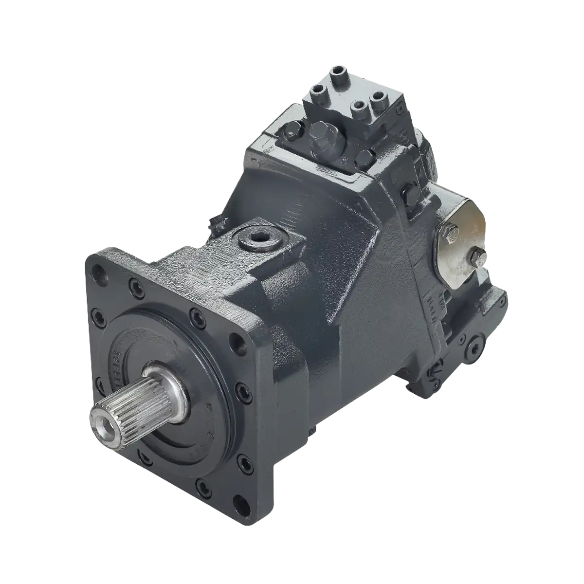 Motor a pistones - serie 51 - 80 cm3 - eje 18 estrías 40 mm.