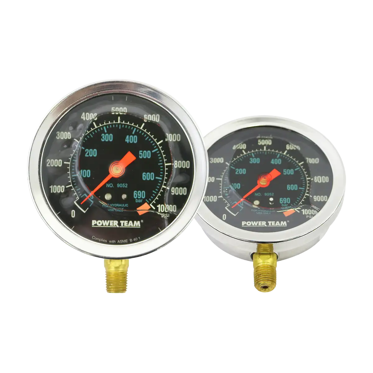Manómetro lateral - 4" - 10000 psi / 690 bar - 1/4" nptf.