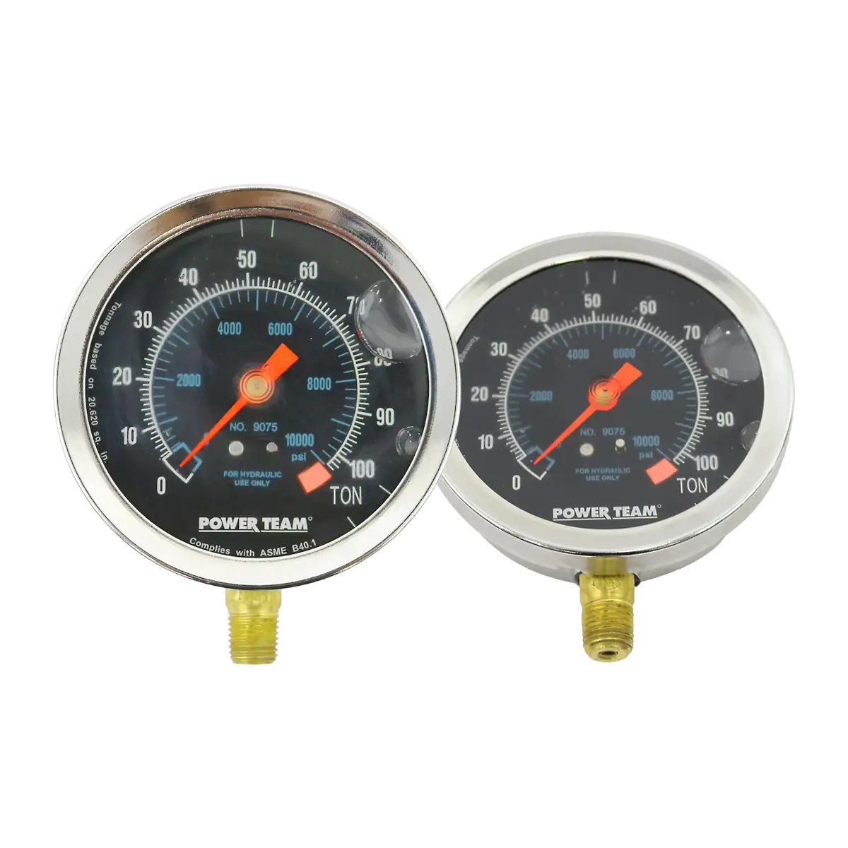 Manómetro lateral - 4" - 10000 psi - 690 bar - 100tn - 1/4 nptf.