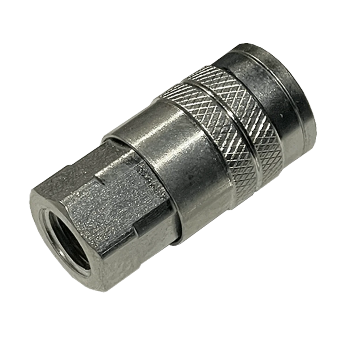 Acople rapido neumatico hembra 1/4" - rosca hembra