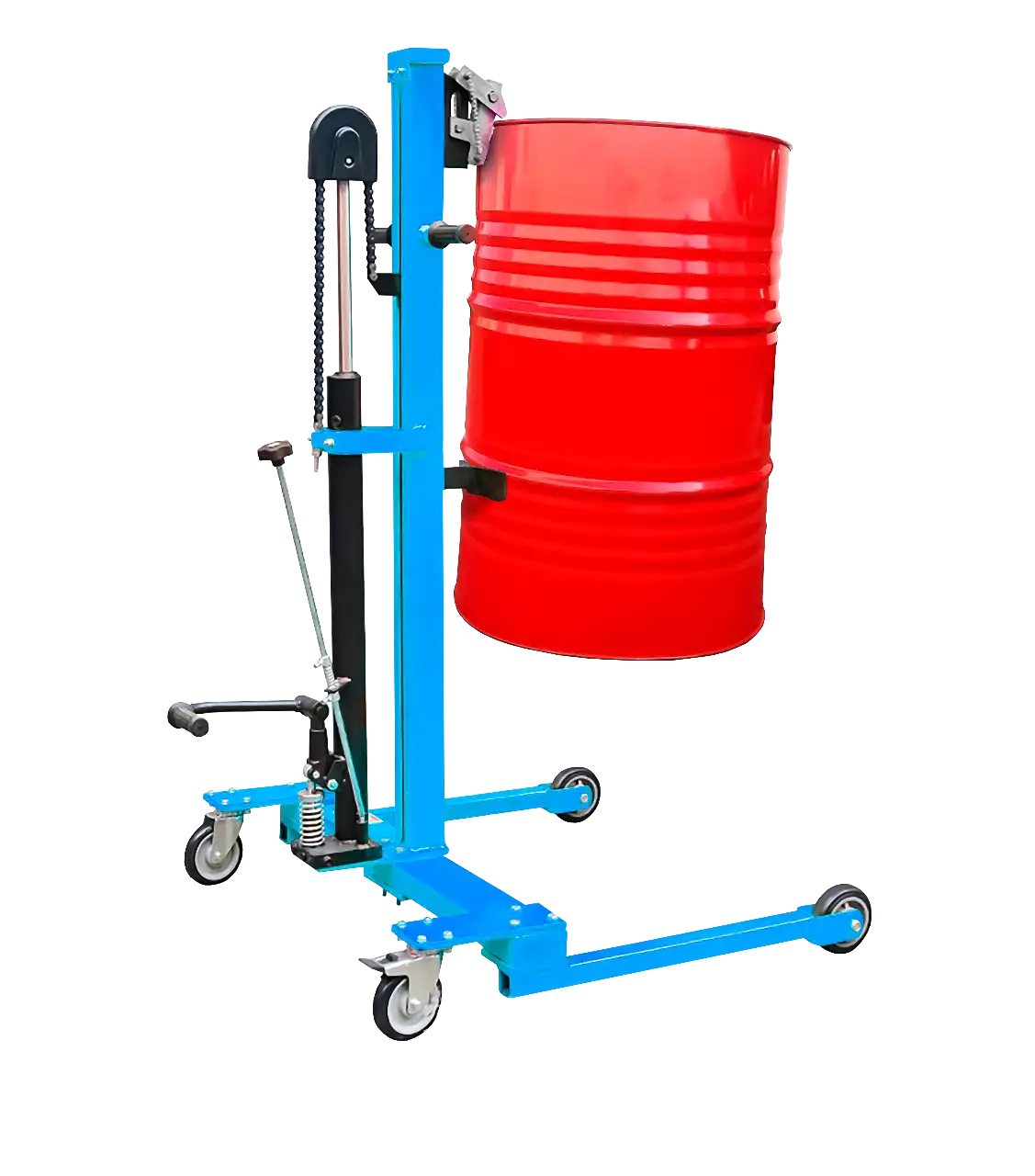 Porta-tambor hidraulico - modelo wa30b - capacidad 300 kg.