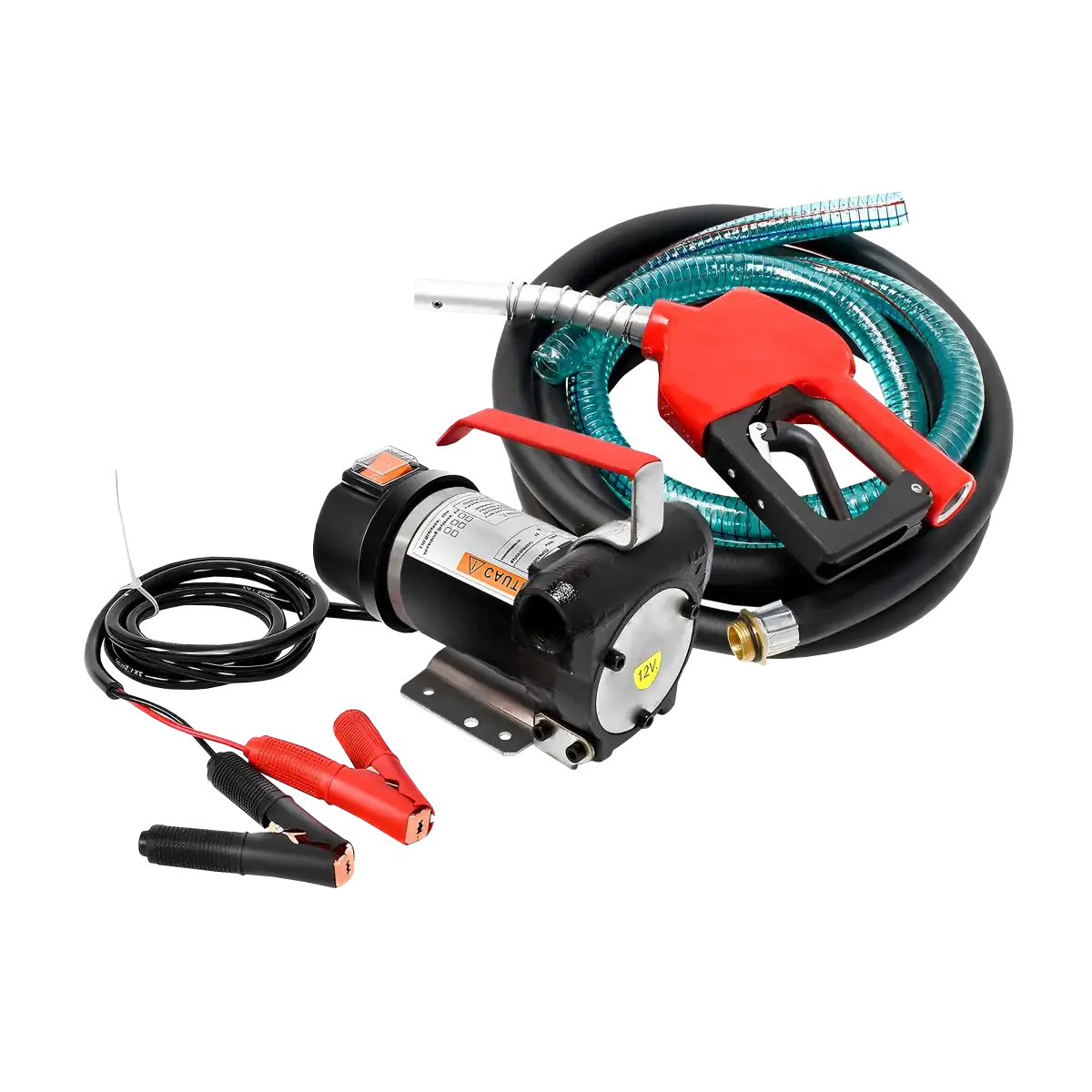Bomba de combustible 12V - diesel y kerosene c/manguera descarga /mang succion / pistola automática 3/4""
