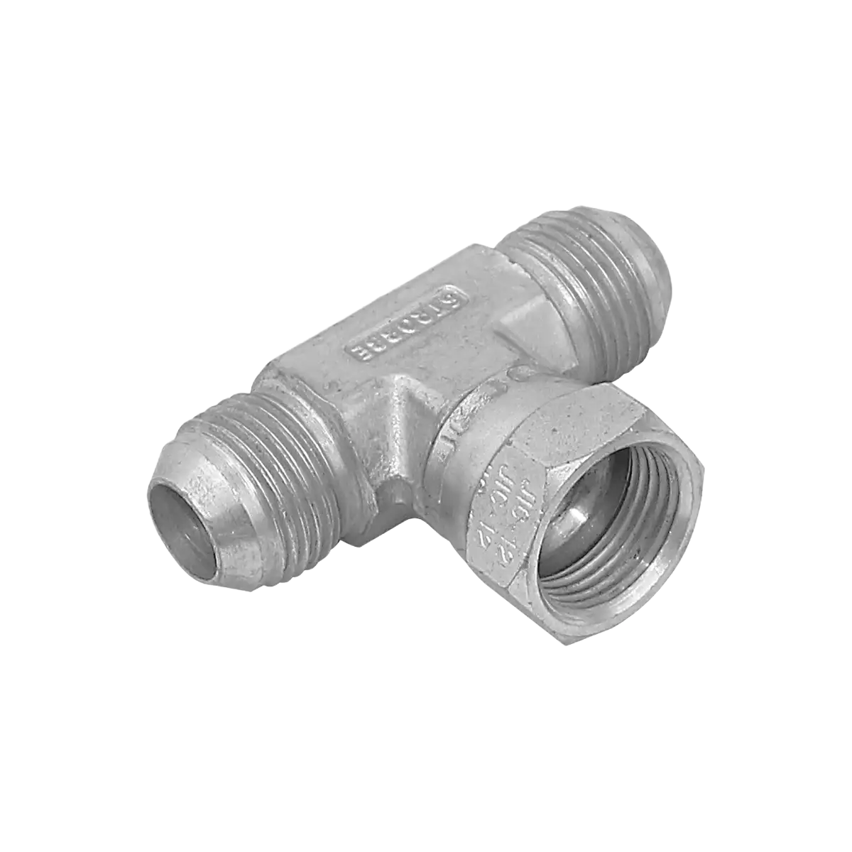 Adapt. tee - macho jic 7/16" - hembra jic 7/16" - macho jic 7/16"