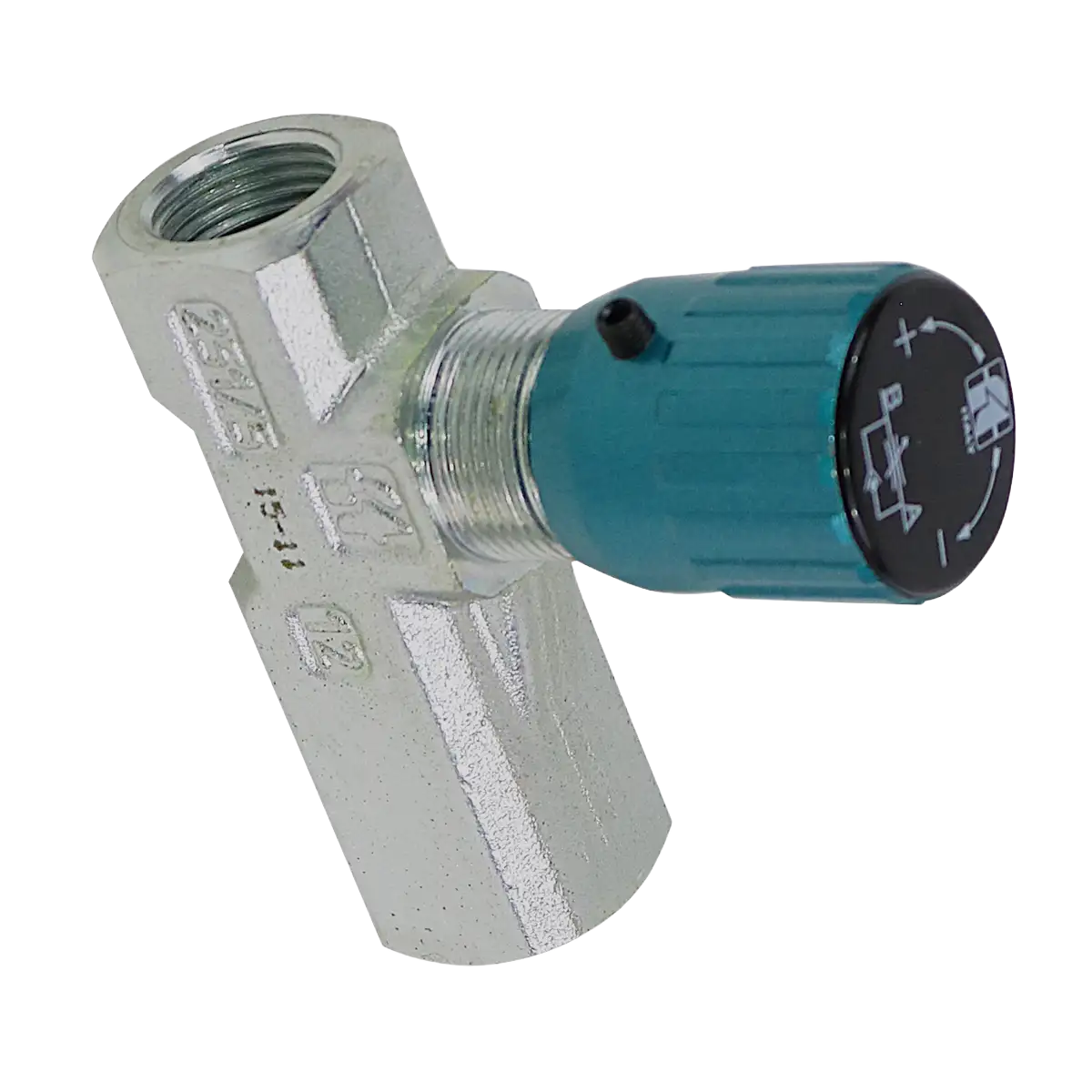 Válvula reguladora de caudal 1/2" BSP con retención