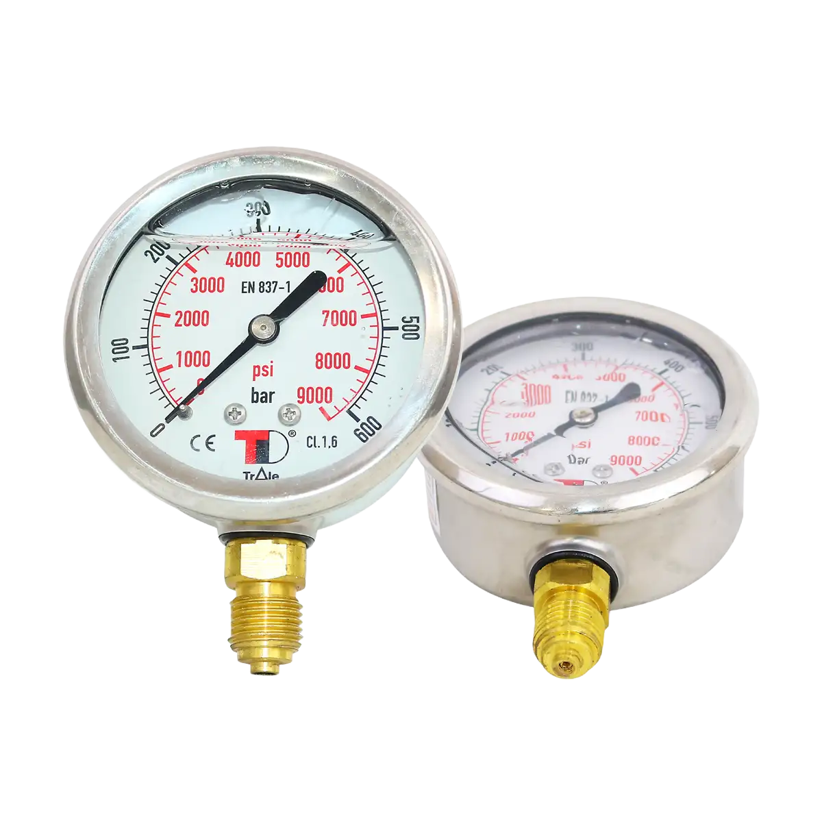 Manómetro Lateral - 2.1/2" - 290 Psi / 20 Bar