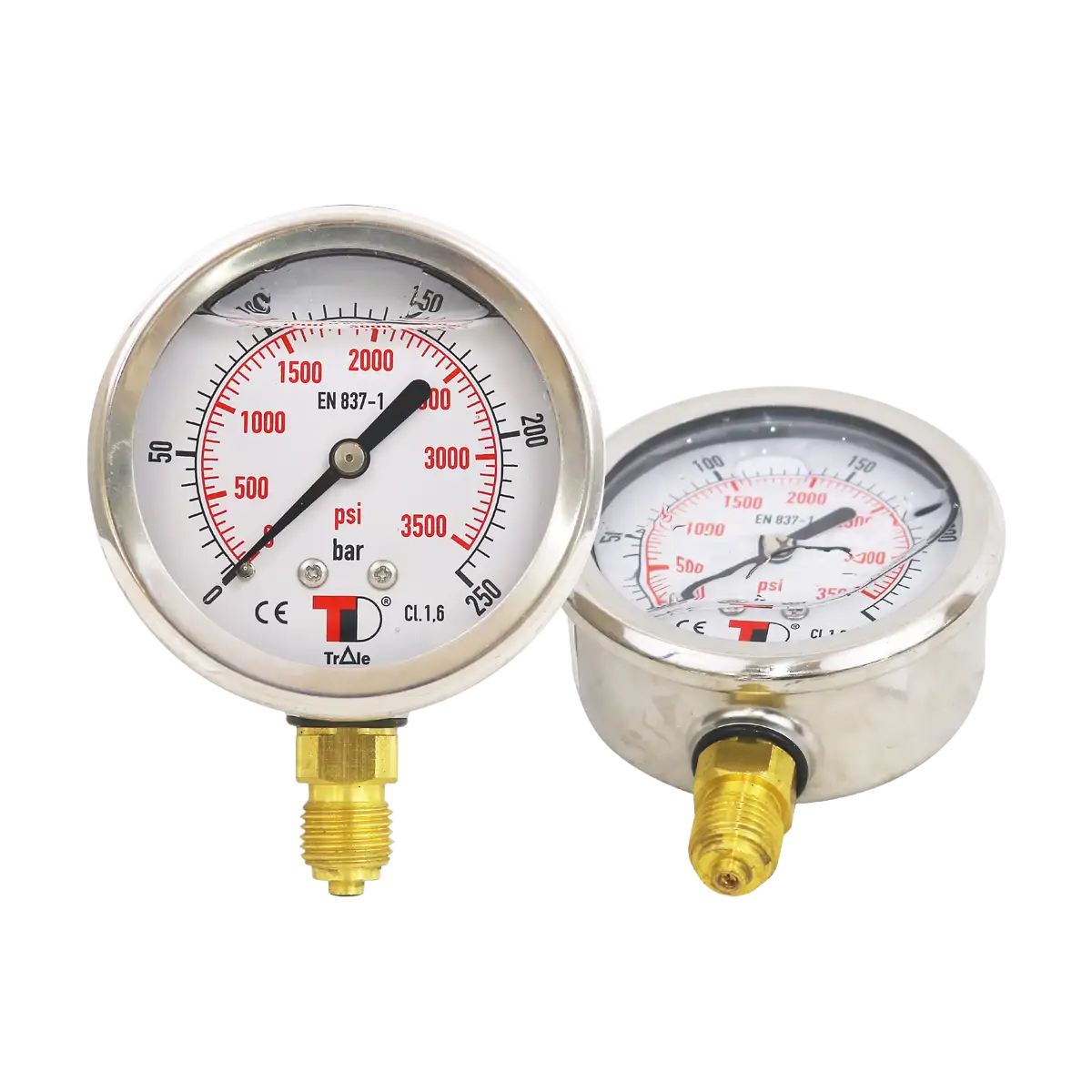 Manómetro Lateral - 2.1/2" - 3600 Psi/ 250 Bar