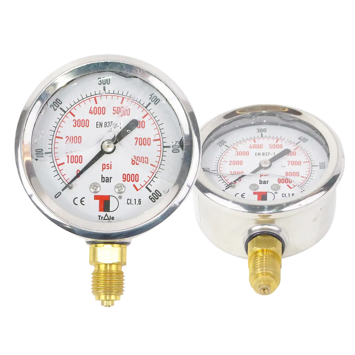 Manómetro Lateral - 2.1/2" - 8700 Psi / 600 Bar