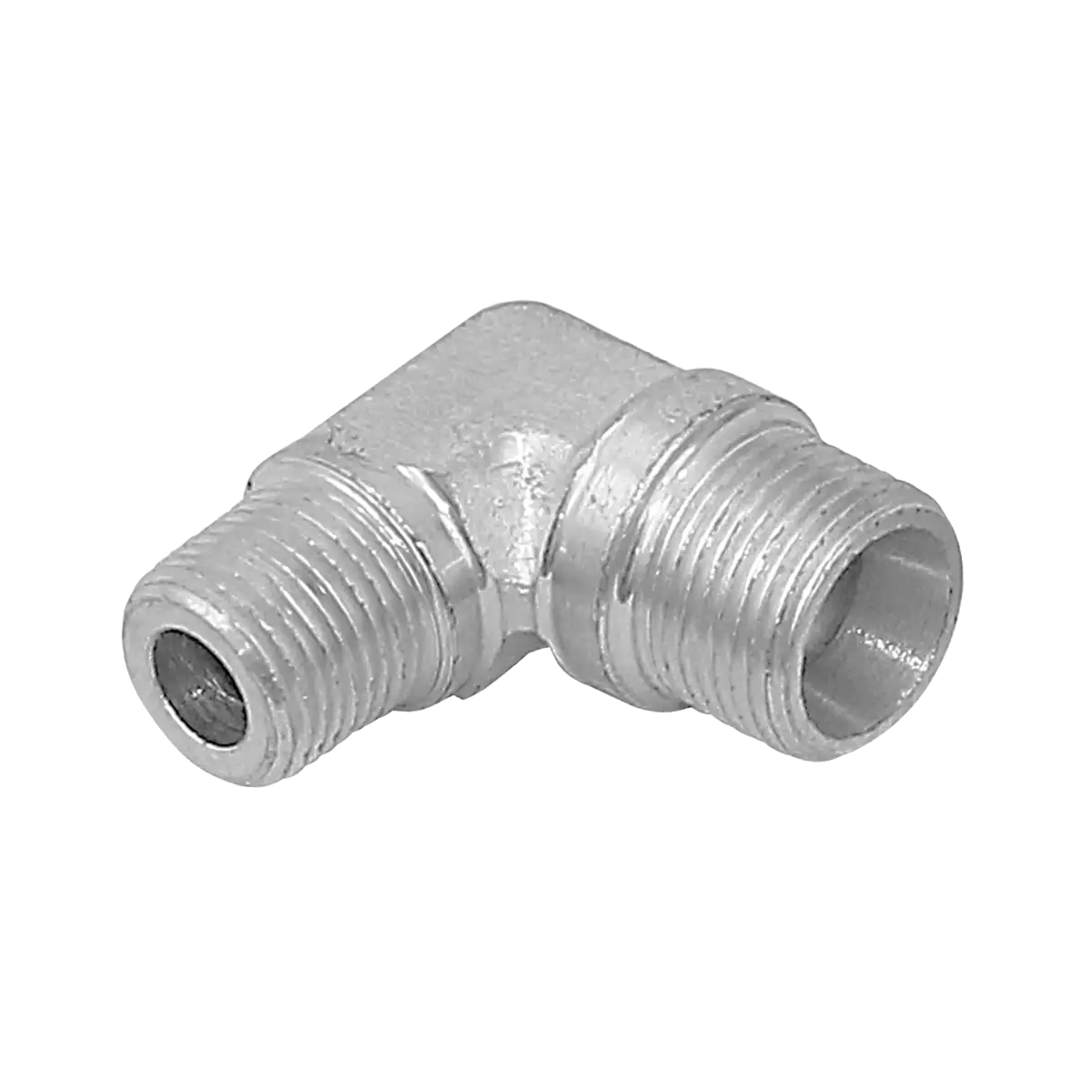 Adaptador curvo 90° - macho nptf 1/4" - métrico 16x1.5 - tubo 10mm.