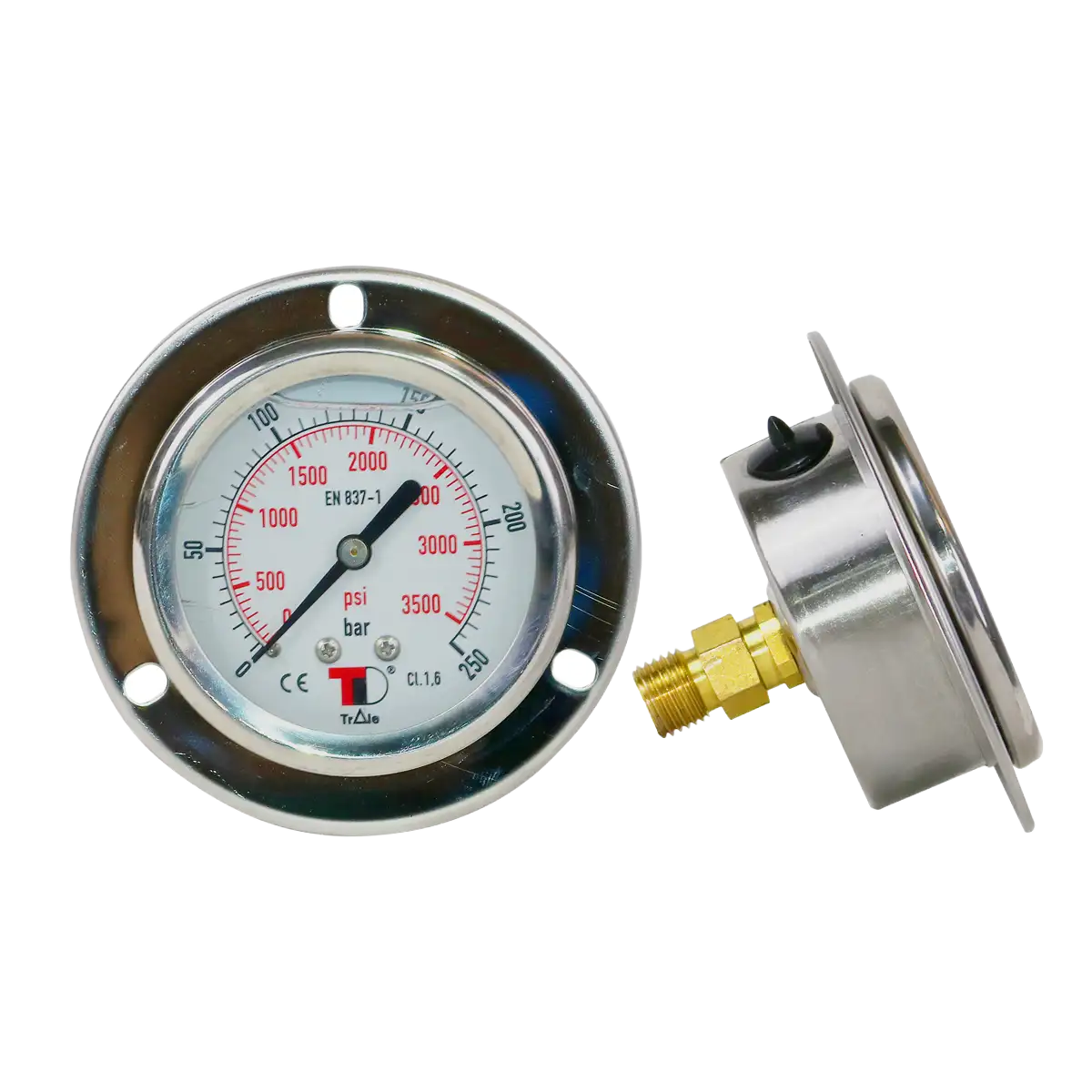 Manómetro Panel - 2.1/2" - 3600 Psi/ 250 Bar