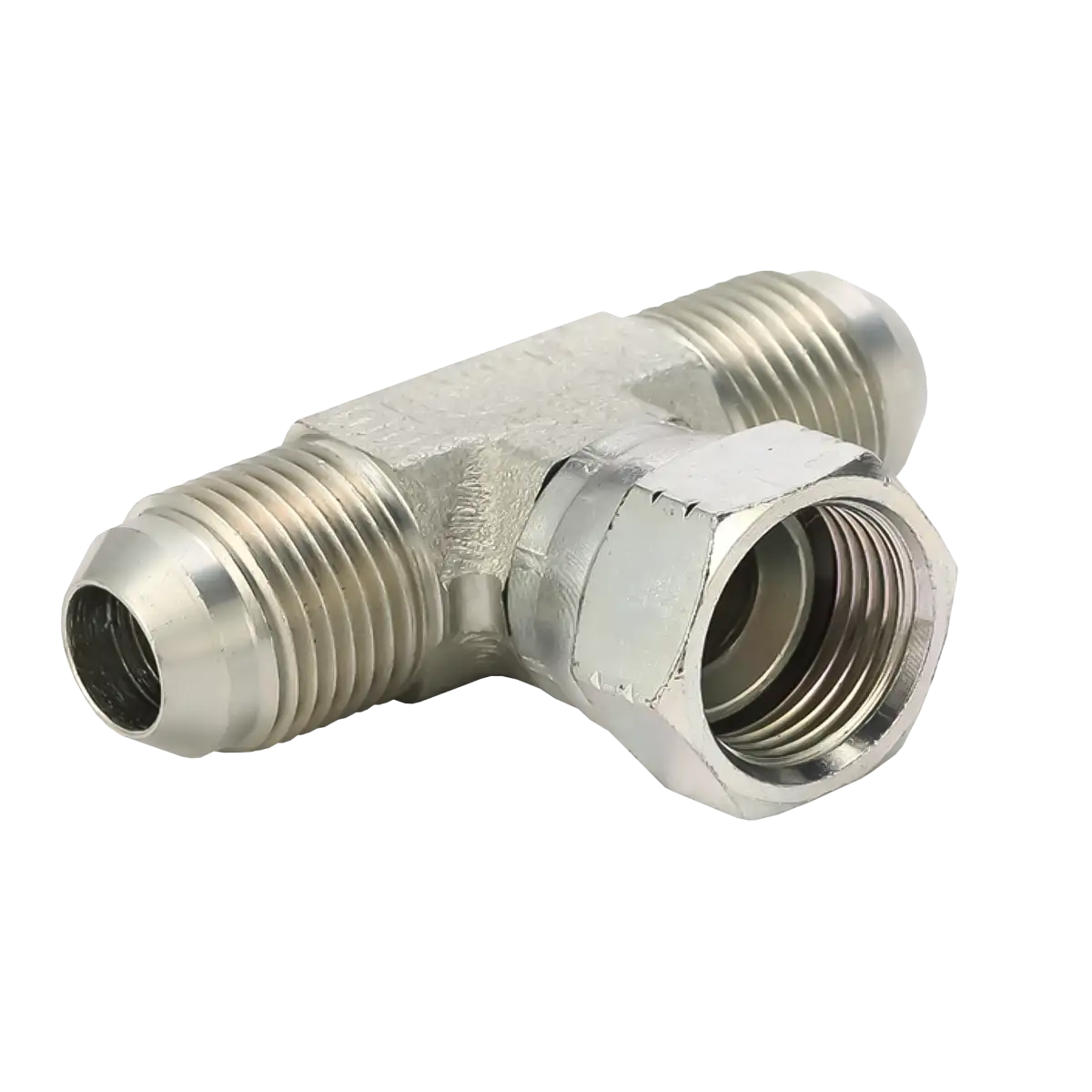 Adapt. tee - macho jic 1.1/16" - hembra jic 1.1/16" - macho jic 1.1/16" - BJ-12