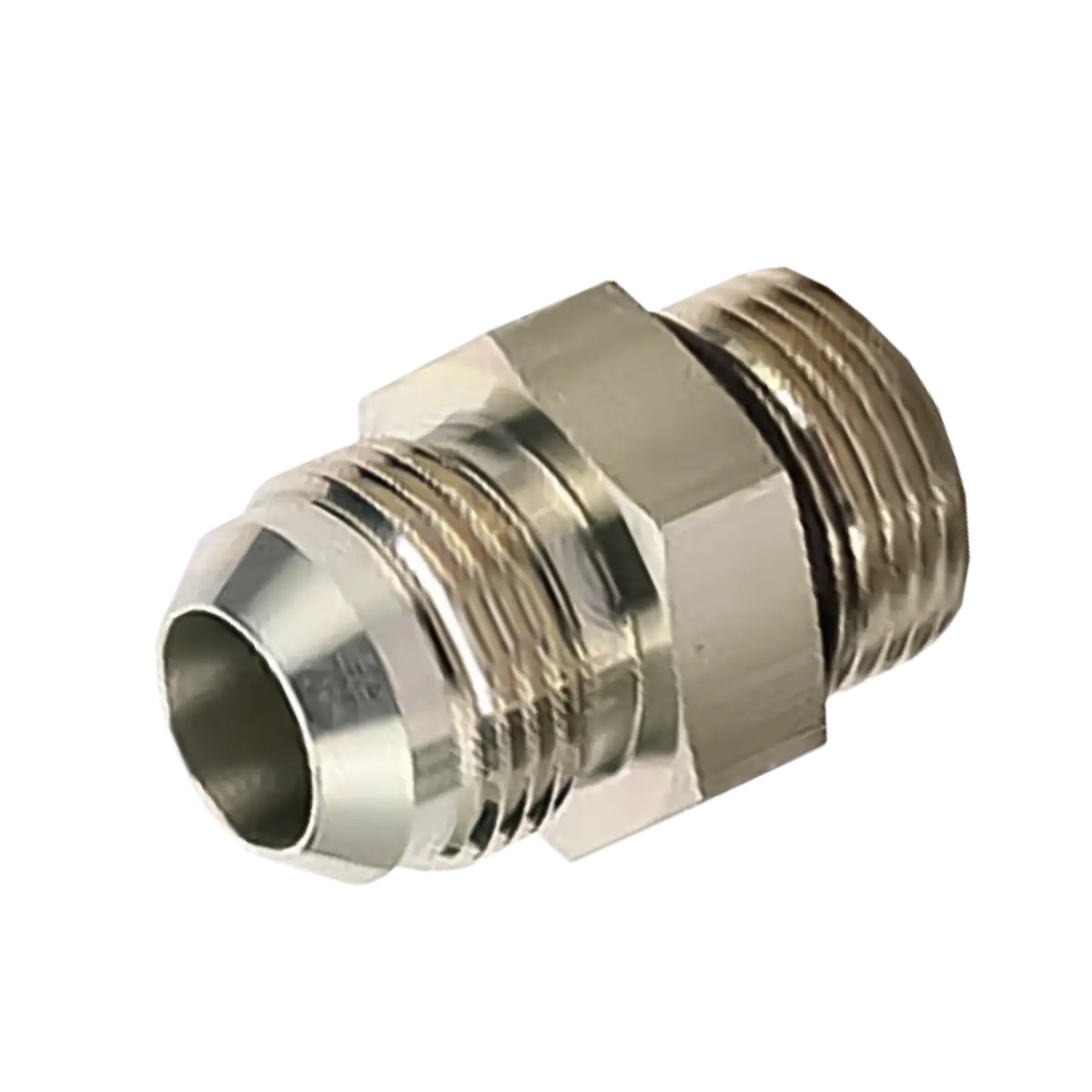 Adaptador recto - macho bspp 1/4" - macho jic 7/16" - 1JG-04-04
