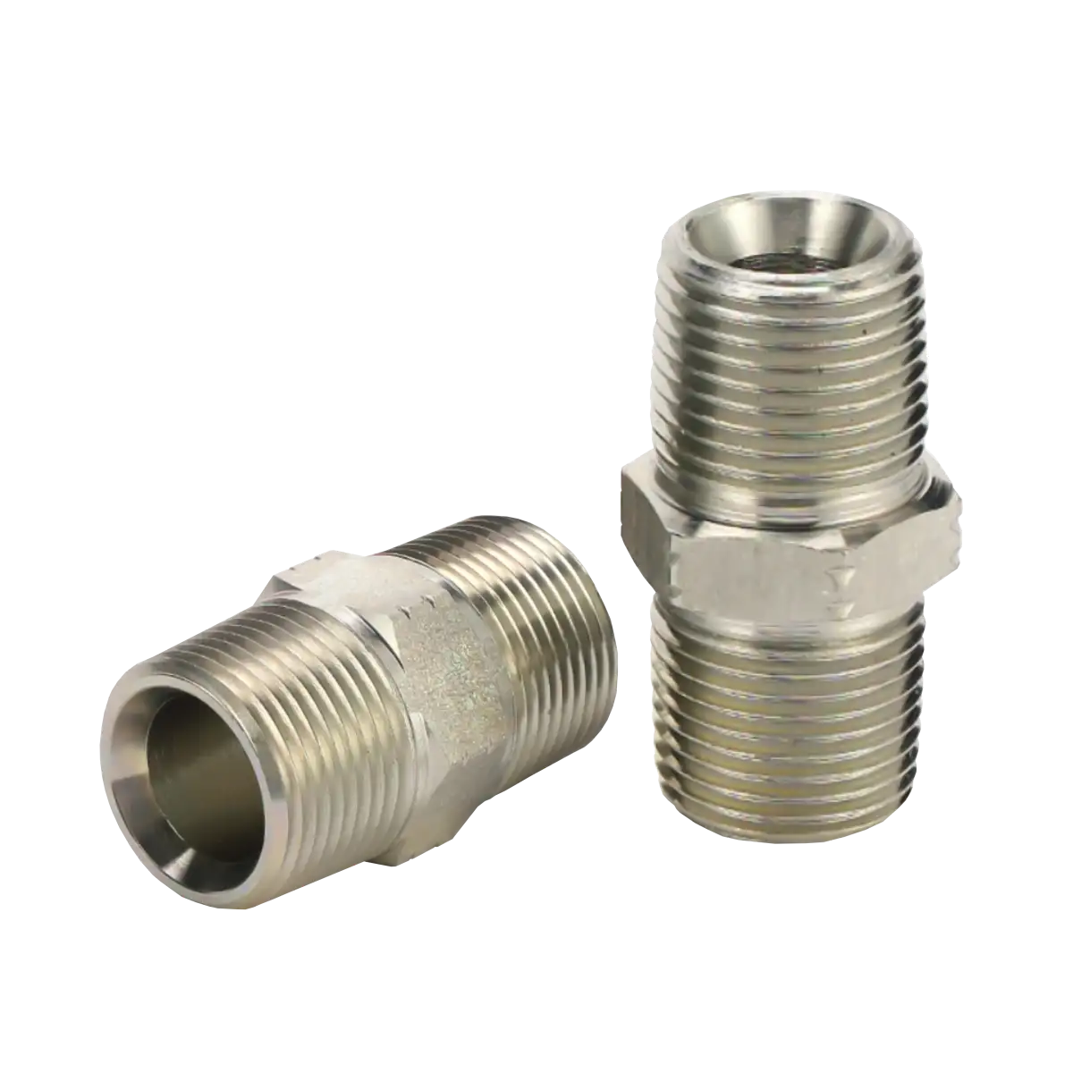 Adaptador recto - macho nptf 1/4" - macho nptf 1/4" - 1N-04-04