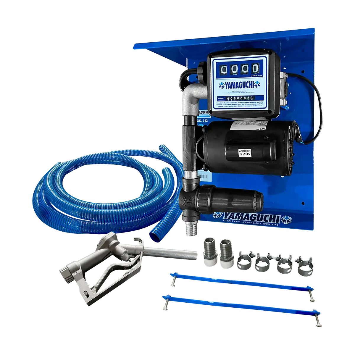 Bomba de Combustible DIESEL 220V - 65lts/min - Con manguera y pico